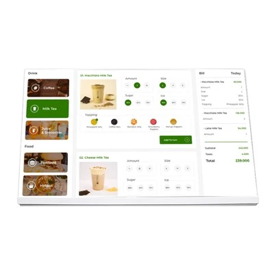21.5 pous Desktop Digital Menu Board